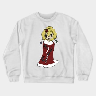 The King (eye horror) Hatoful Boyfriend Chibi Sticker, Pin, + Others Crewneck Sweatshirt